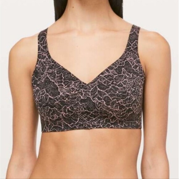 lululemon athletica Other - Lululemon Like Nothing Bra - Lacescape Spanish Rose Black